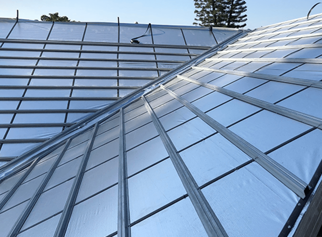 Aluminio de proteção termica em telhado